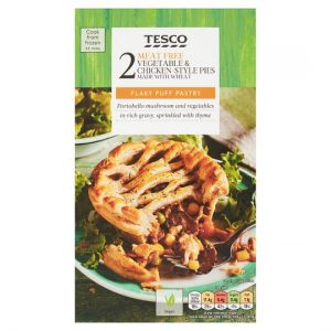 Tesco Meat Free Vegetable And Chicken Style Pies