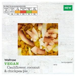 Waitrose Vegan Cauliflower, Coconut & Chickpea Pie