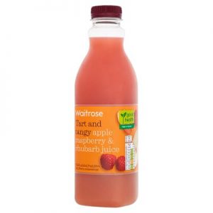 Waitrose apple, raspberry & rhubarb juice