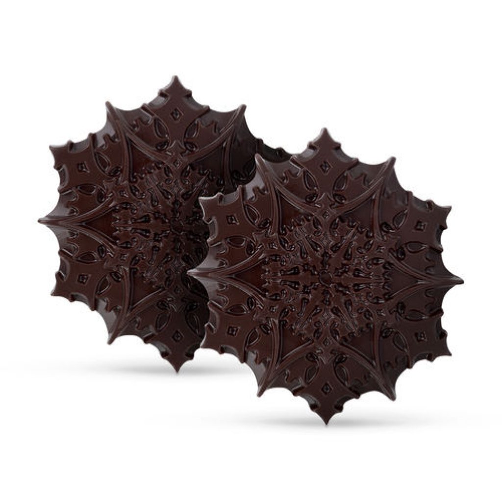 Dark Chocolate Snowflakes