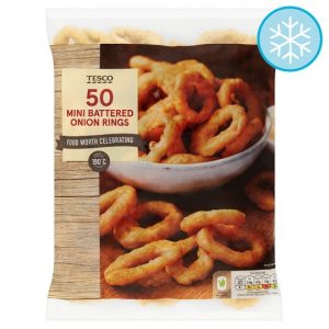 Tesco 50 Frozen Mini Battered Onion Rings