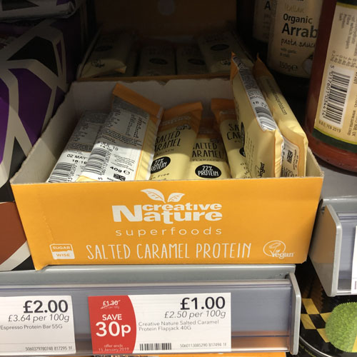 Creative Nature Salted Caramel Protein Bars Co-op