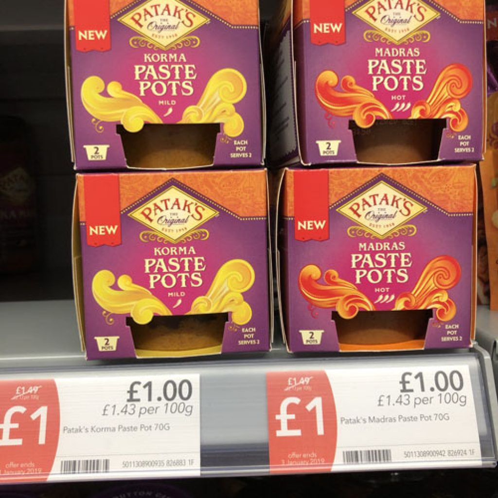 Patak's Curry Paste Pots £1 Vegan Steals