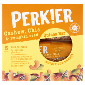 Perkier Cashew Chia & Pumpkin Seed Bar 3 Pack