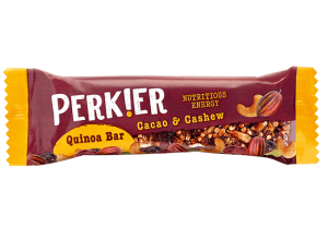 Perkier Cacao and Cashew Quinoa Bar