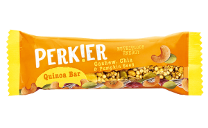 Perkier Cashew, Chia, and Pumpkin Seed Quinoa Bar