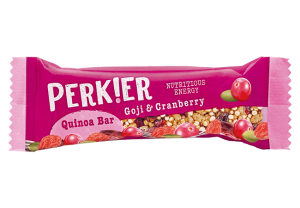 Perkier Goji and Cranberry Quinoa Bar