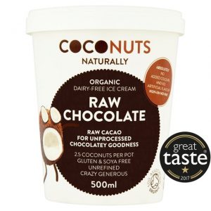 Coconuts Naturally Raw Chocolate Organic Dairy-Free Ice Cream 500ml