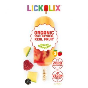 Lickalix Mango Raspberry Swirl Ice Lollies 3 x 75g