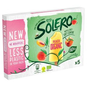 Solero Organic Peach No-wrapper Ice Cream Lolly 260ml