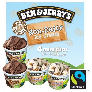 Ben & Jerry's Non Dairy Ice Cream Mini Cups 4 x 100ml