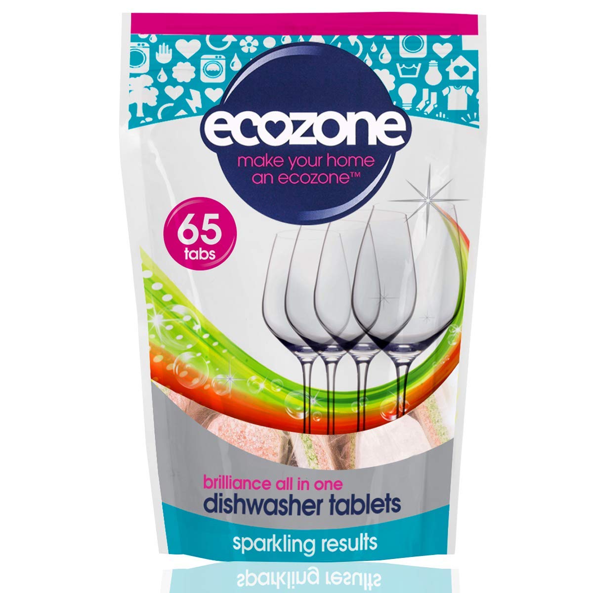 Ecozone Brilliance All in One Dishwasher Tablets 65 tabs
