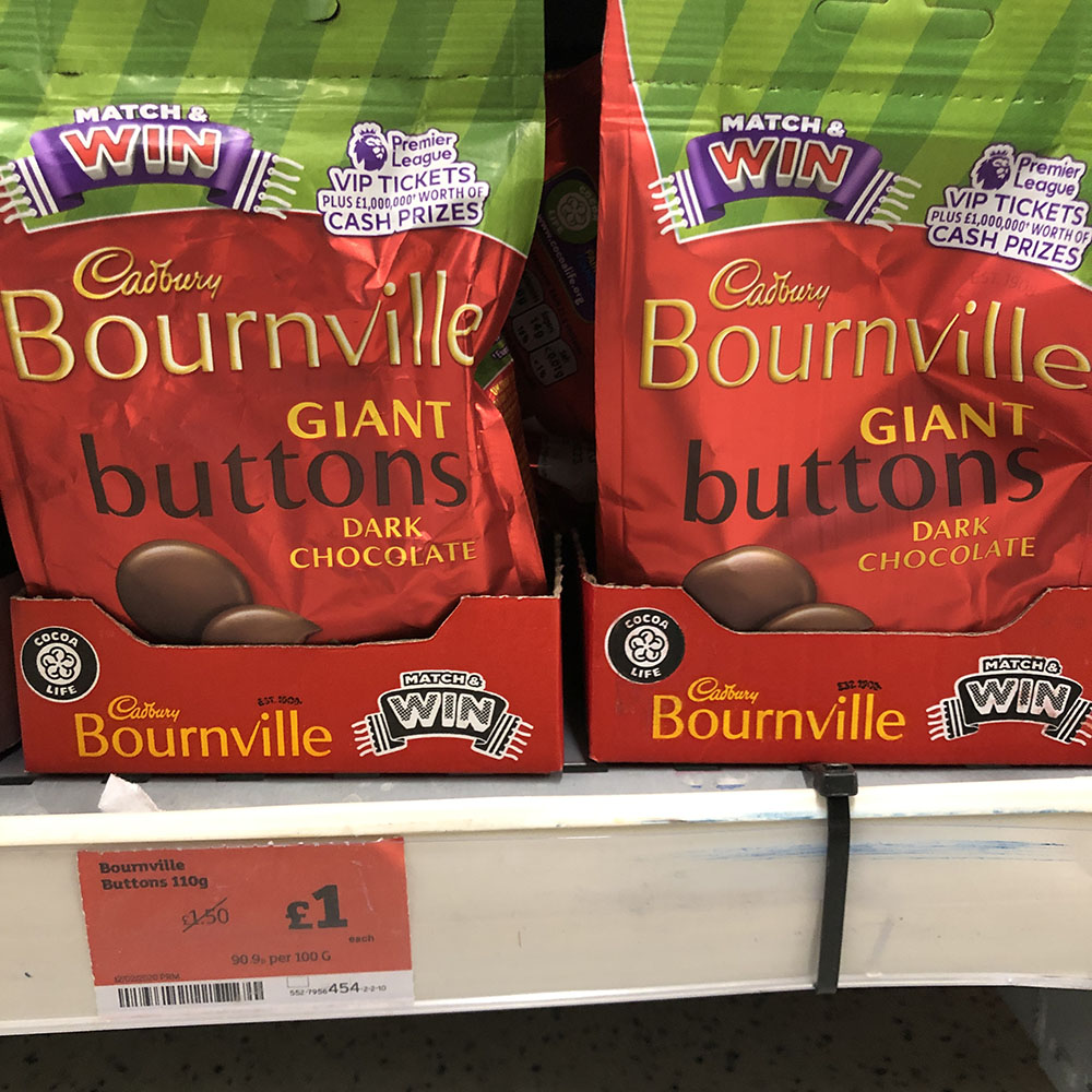 Sainsburys Bournville Buttons