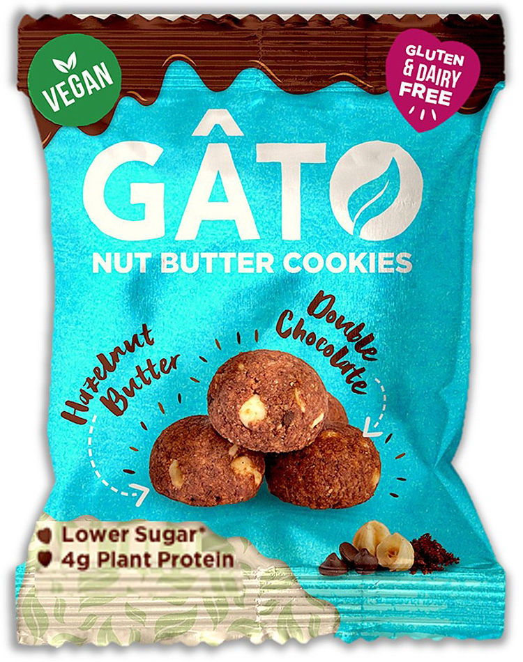 Gato Cookie Bites - Hazelnut Butter & Double Choc (33g)