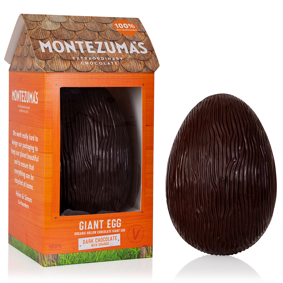 Montezumas Giant Dark Chocolate with Orange Easter Egg