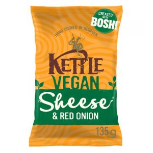 Kettle Crisps Vegan Sheese & Red Onion 135g