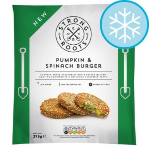 Strong Roots Pumpkin Spinach Burger 375g