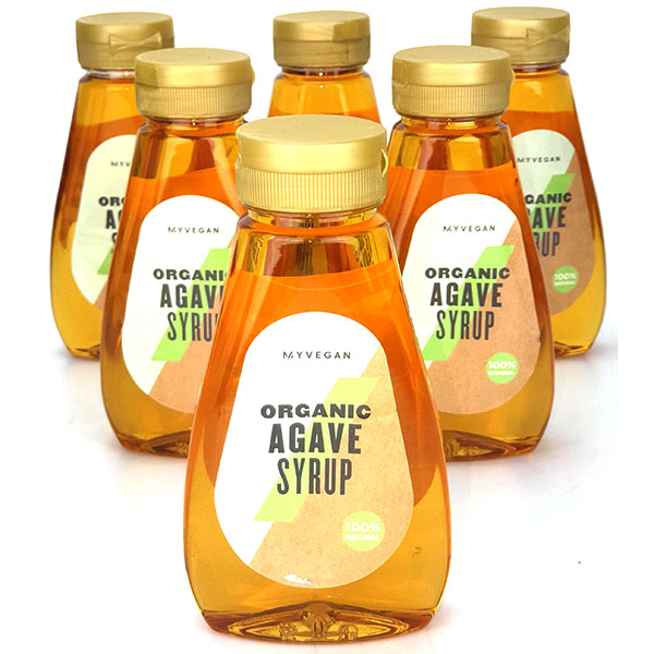 6 x My Vegan 100% Natural Organic Agave Syrup 250ml Bottles