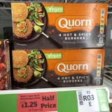 Quorn Hot & Spicy Burgers Half Price