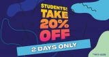 20% off everything at Schuh for students