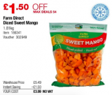 1.8kg Frozen Mango for only £3.99